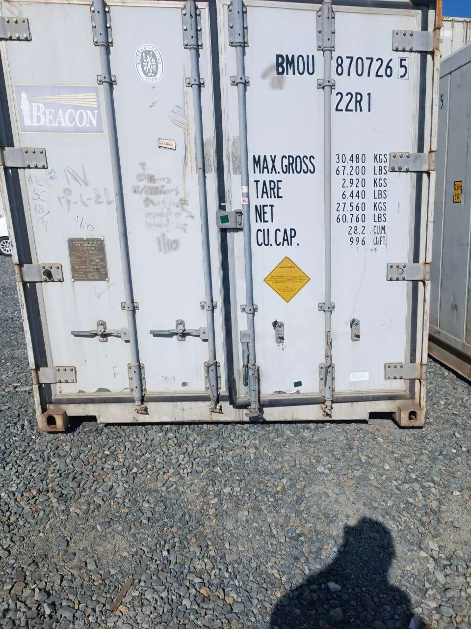 BMOU8707265<span> Рефрижераторный контейнер </span>